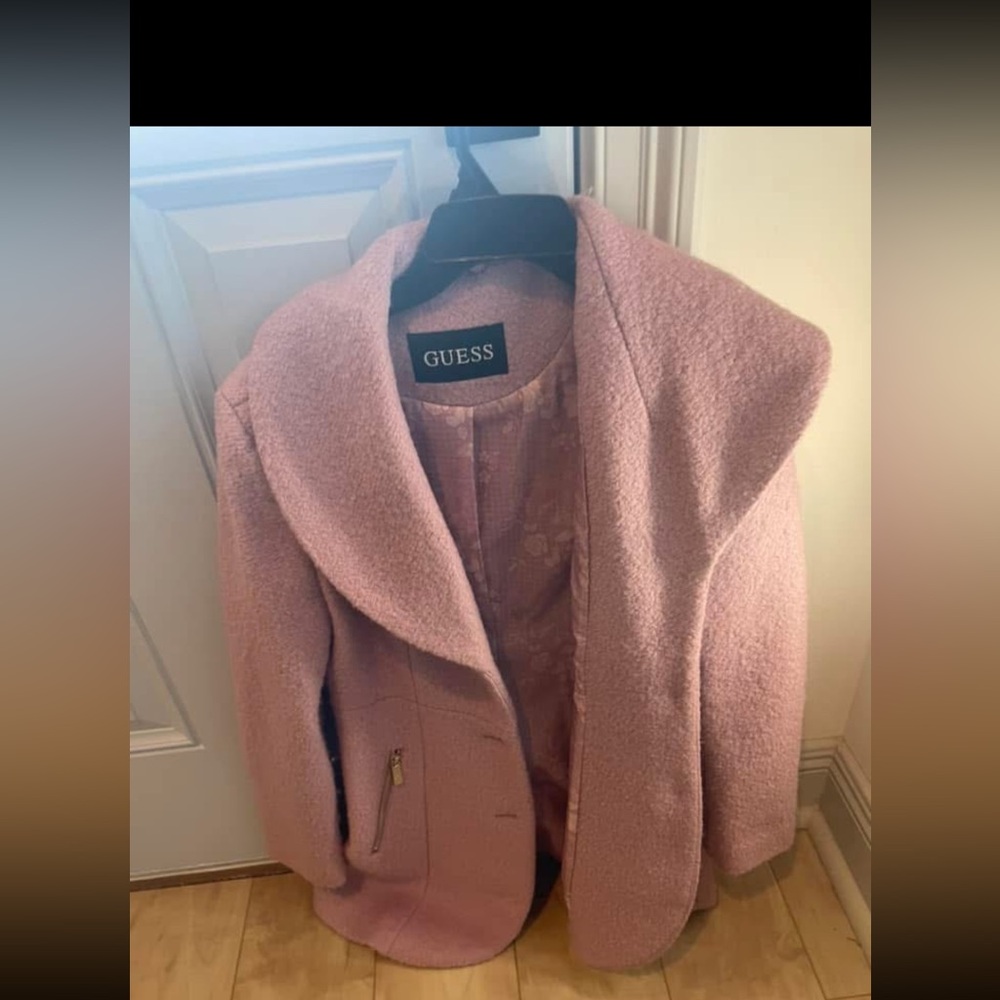 Guess purple coat 
Size small
